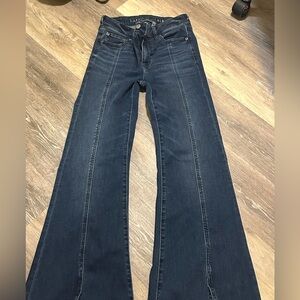 American Eagle Outfitters Dark Blue Flare Jeans